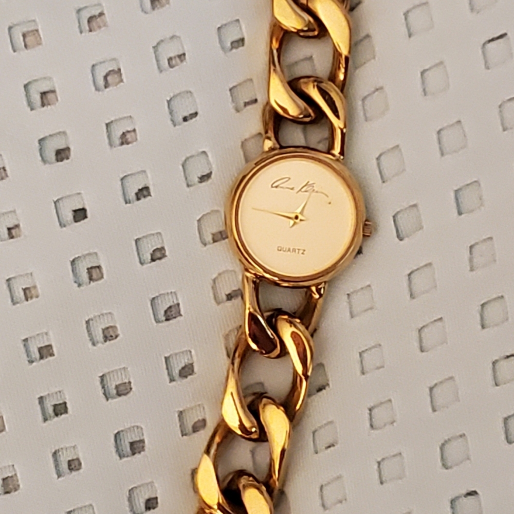 Vintage Beautiful Anne Klein Designer Bracelet Watch from 1980-90s. New Battery.